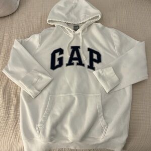 GAP White Logo Hoodie
